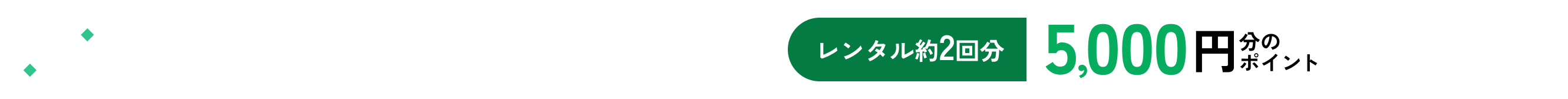 サービス開始記念、今だけ！新規登録で5000円分のポイントプレゼントキャンペーン